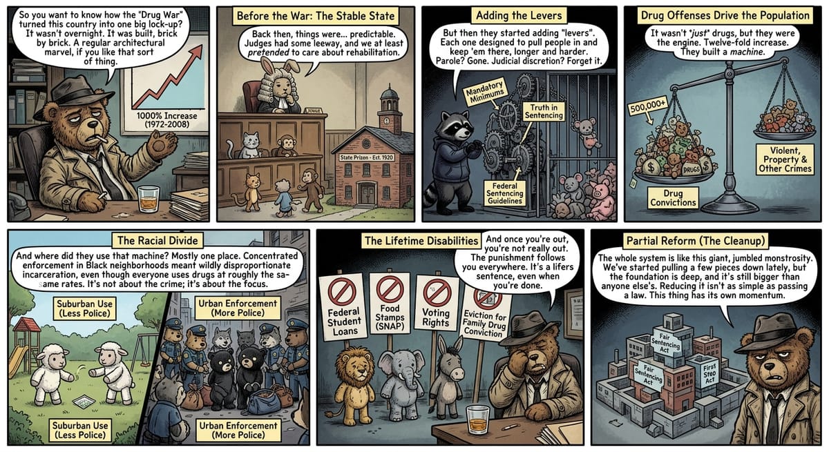 Mass Incarceration: How the Drug War Built the Prison System