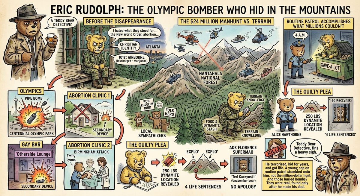 Eric Rudolph: The Olympic Bomber Who Hid in the Mountains