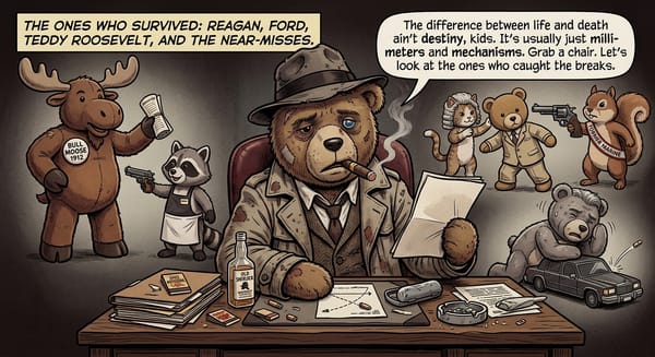 The Ones Who Survived: Reagan Ford Teddy Roosevelt and the Near-Misses