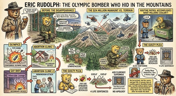 Eric Rudolph: The Olympic Bomber Who Hid in the Mountains